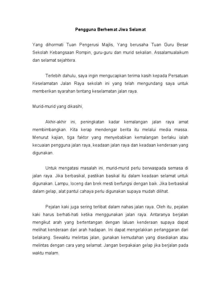 Pengguna Berhemat Jiwa Selamat Pdf
