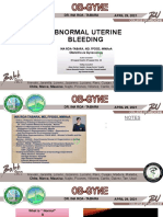 Ob - Abnormal Uterine Bleeding