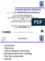 Pulsed Powered Plasma Blasting For Lunar Materials Processing