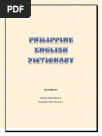 Philippine English Dictionary