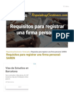 ▷ Requisitos para registrar una firma personal_ SAREN 【mayo 2021 】