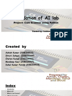 Foundation of AI Lab: Project: Cam Scanner Using Python