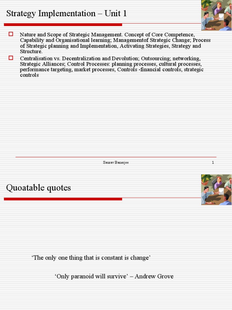 Strategic Management Ii - Unit 1 | PDF