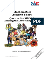 Mathematics Activity Sheet: Quarter 2 - MELC 8