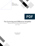 The Summing and Difference Amplifier