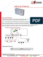 Central Amplificadora Potência