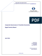 Corporate Governance Egypt SUMMARY FINAL