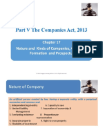 Part V The Companies Act, 2013: Nature and Kinds of Companies, Company Formation and Prospectus