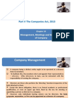 Part V The Companies Act, 2013: Management, Meetings and Winding Up of Company