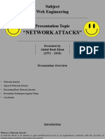 Subject Web Engineering Presentation Topic: "Network Attacks"