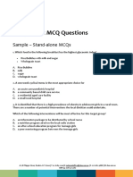 Sample DSR MCQ Questions On Template