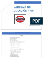 CUADERNO DE ARTICULACIÓN R Fuerte