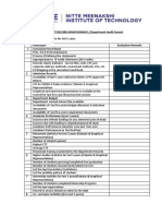 Department Academic Audit Format