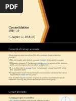 Consolidation: IFRS-10 (Chapter 17, 18 & 19)