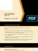 Consolidation: IFRS-10 (Chapter 17, 18 & 19)