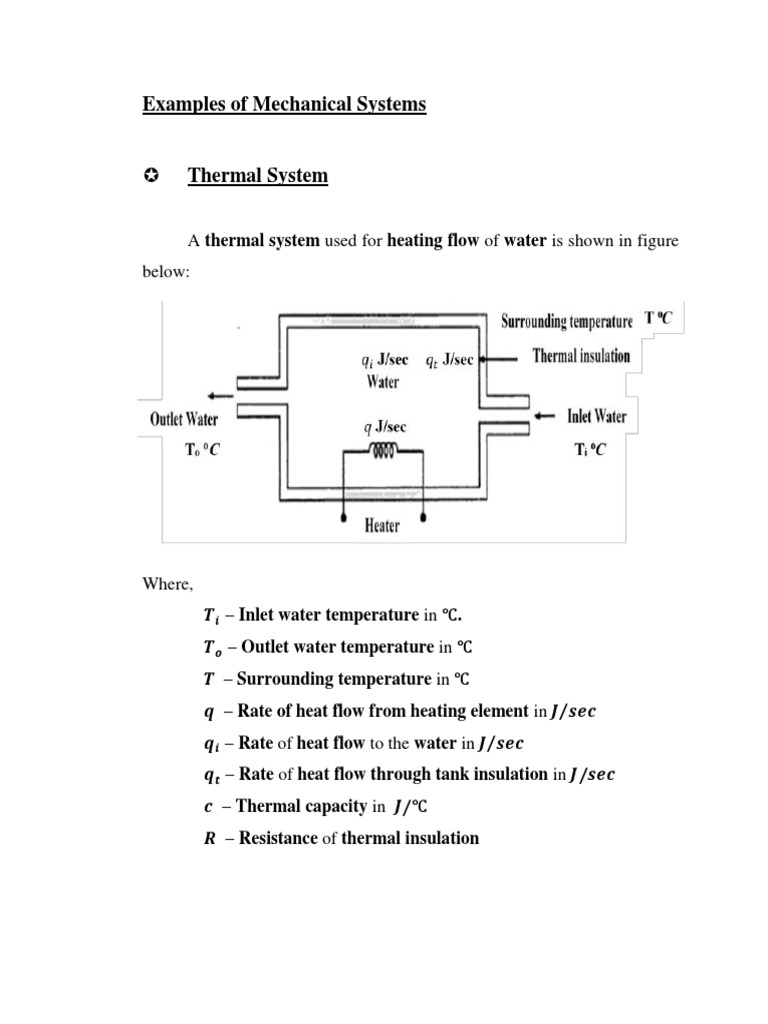 Mechanical Systems: Thermal & Fluid Dynamics | PDF | Piston | Actuator