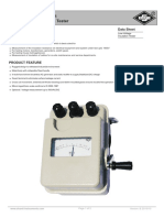 Low-Voltage Insulation Tester: ITI: SERIES Data Sheet