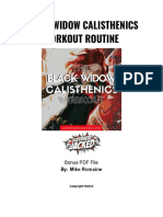 Black Widow Calisthenics Workout PDF