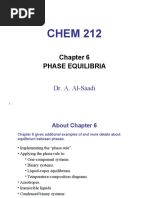 CHEM 212: Phase Equilibria