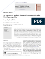 An Approach To Products Placement in Supermarkets Using Prefixspan Algorithm