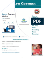 learn german starting 5 July 