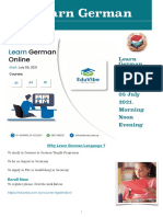 Learn German Starting 5 July