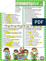 A. Circle The Correct Form of The Verb: B. Write These Sentences in The Negative and Interrogative