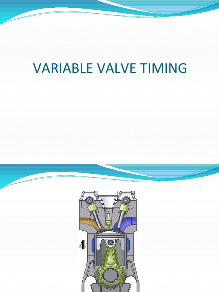Lecture 5 Variable Valve Timing PDF Transportation Engineering