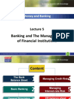 Banking and The Management of Financial Institutions