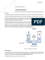 Reverse Osmosis Demineralization