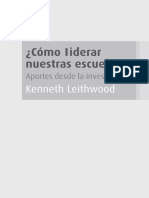 Cómo Liderar Nuestras Escuelas Aportes Desde La Investigación