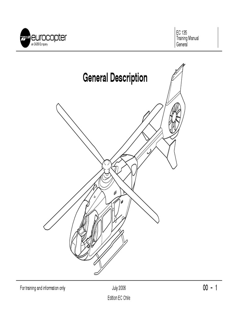 General Description: EC 135 Training Manual General | PDF | Helicopter ...