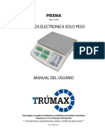Manual Usuario Báscula Gramera Prixma
