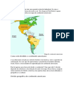 Américas: divisão geográfica e cultural do continente