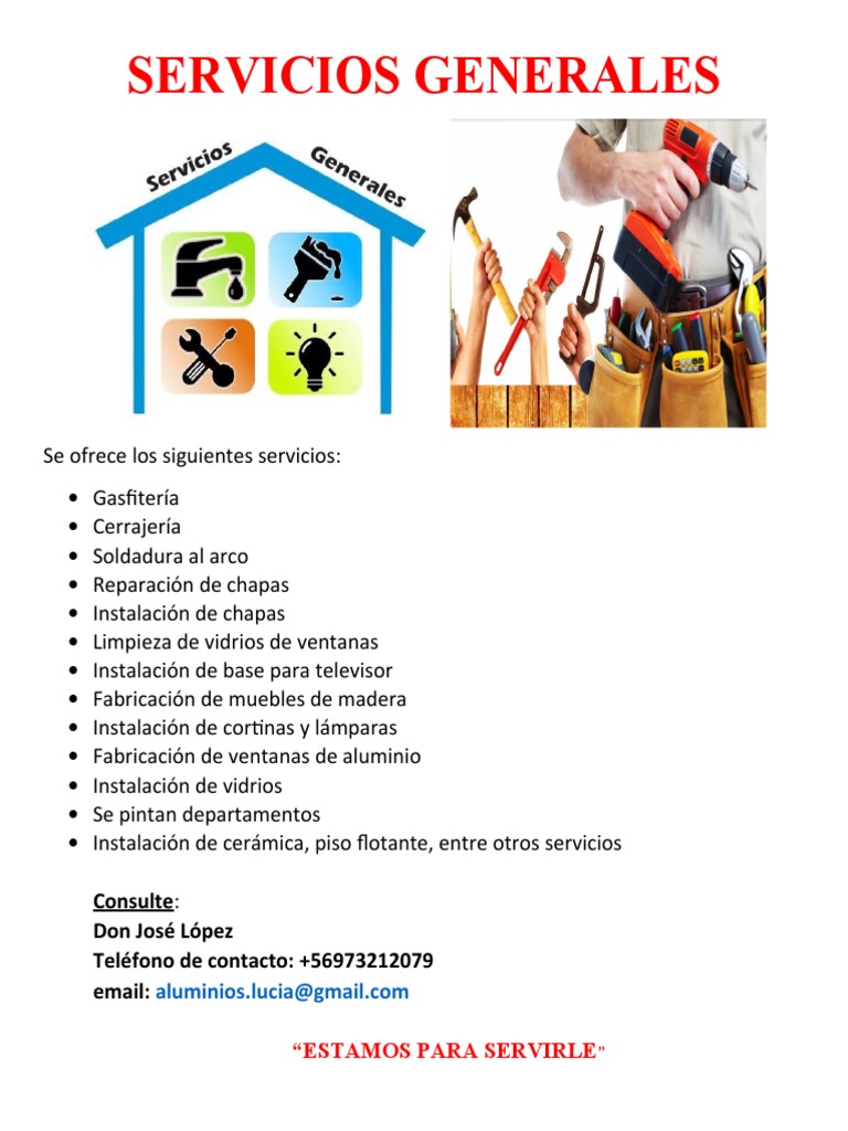 Servicios Generales de Construcción y Reparación | PDF