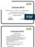 Certificado Da NR 35 - Fábio Texeira Andrade