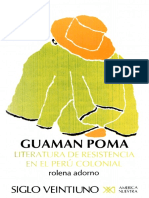 Adorno, Rolena - Guaman Poma, Literatura de Resistencia en El Perú Colonial