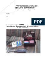 Haga Un Paquete de Batería de Iones de Litio Económico