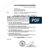 Memorandum #024-2020 Cambio de Cuatro (04) Efectivos Policiales