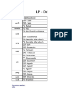 LP - Développement Informatique Et Réseaux: Université Etablissement