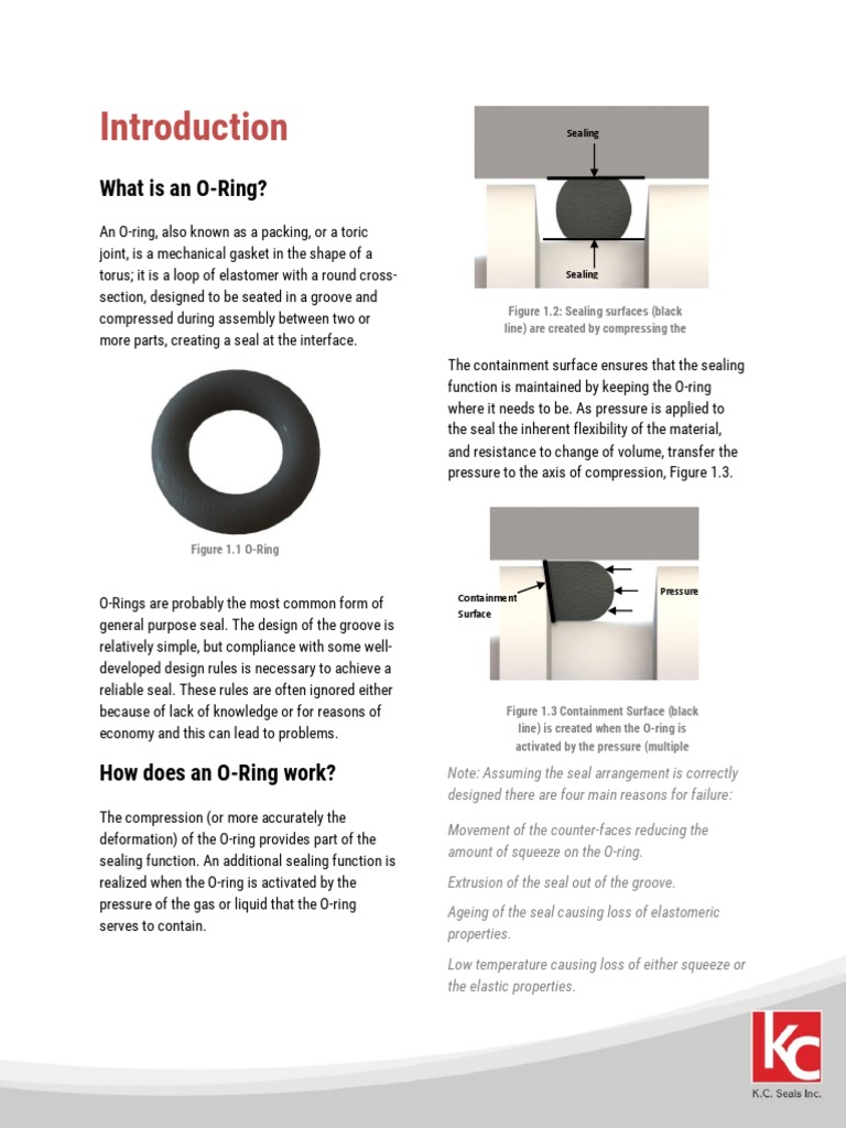 Understanding O-Ring Functionality | PDF | Mechanical Engineering ...