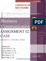 Business Communication: Assignment 02