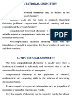 Computational Chemistry Unit I