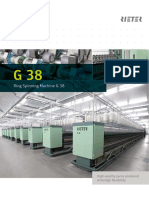 Rieter g38 Ring Spinning Machine Brochure 3236 v3 en