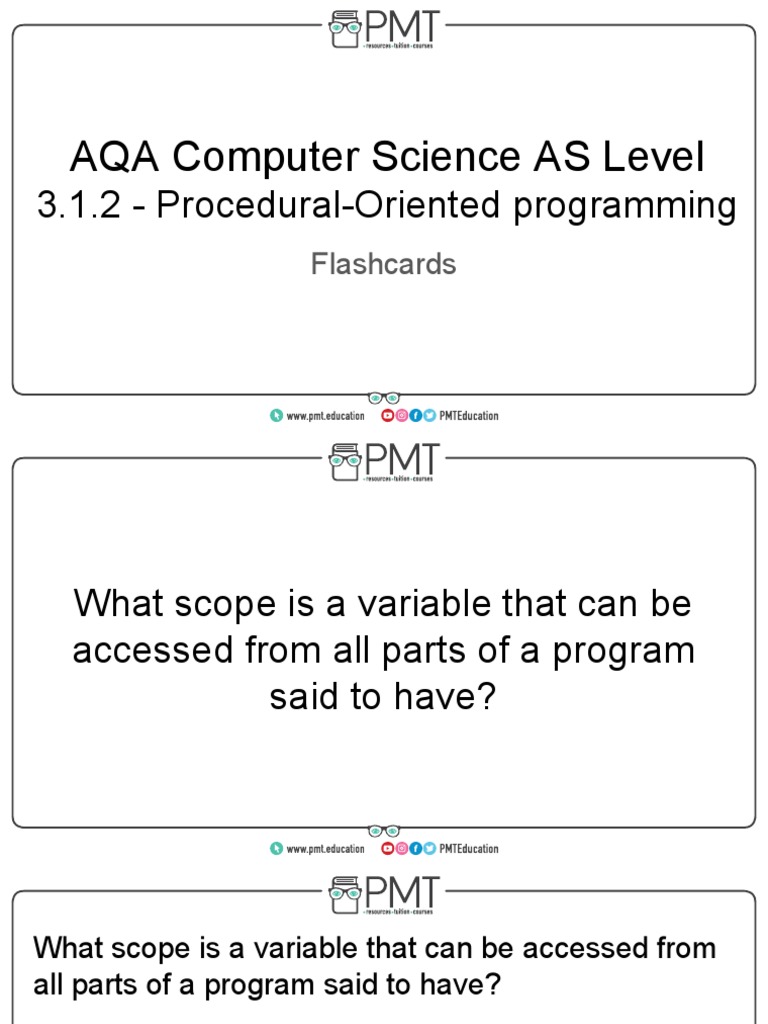 1.2. Procedural-Oriented Programming | PDF