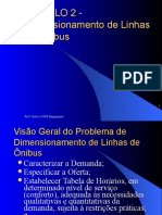 Dimensionamento de linhas de ônibus módulo 2