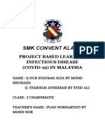 SMK Convent Klang: Project Based Learning Infectious Disease (Covid-19) in Malaysia