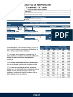 Solicitud de Recuperación / Adelanto de Clases: Horario L-V Horario Sábado