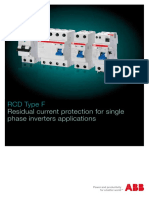 RCD Type F: Residual Current Protection For Single Phase Inverters Applications