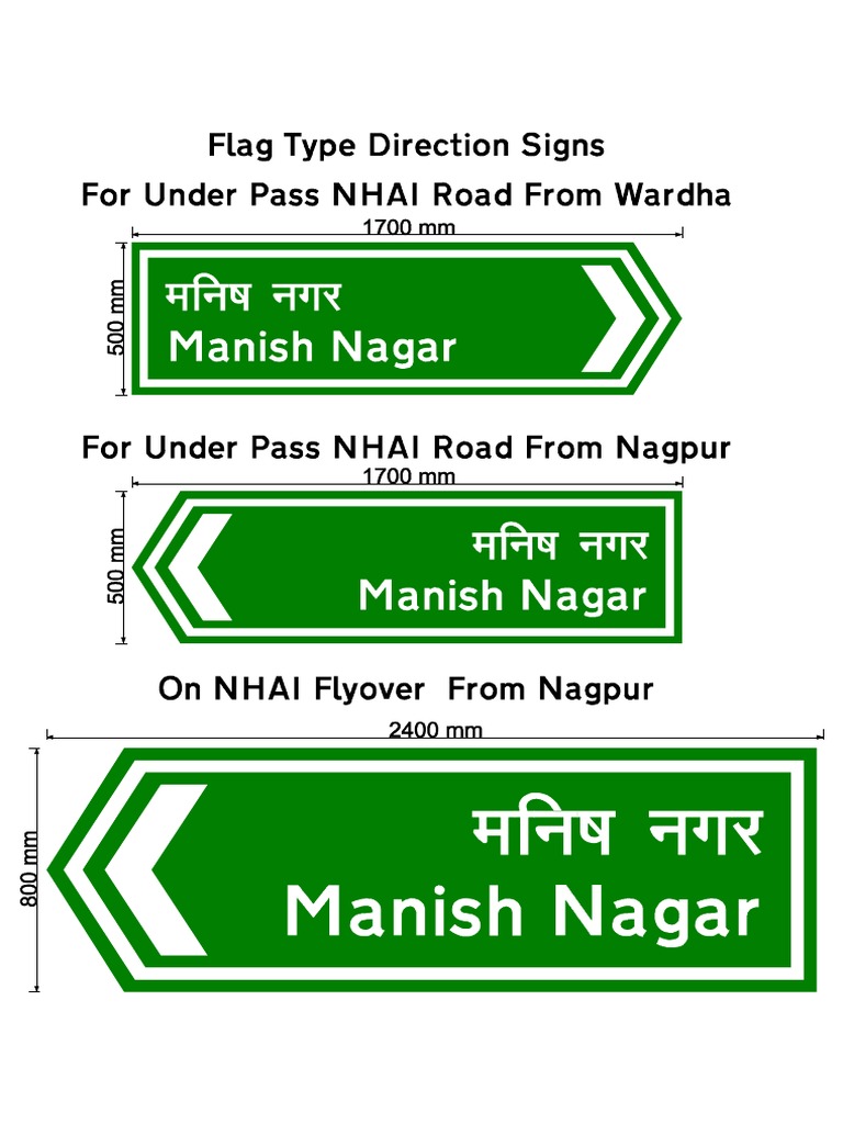 Flag Type Direction Signs | PDF